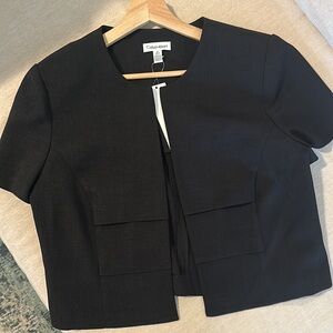 Calvin Klein Black Short Sleeve Blazer